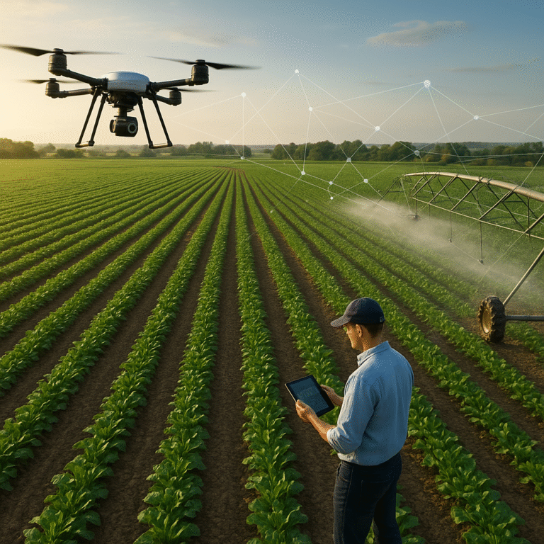 From Drones to Digits: The Fully Connected Farm