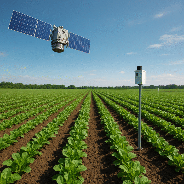 From Satellites to Sensors: Real-Time Crop Tracking
